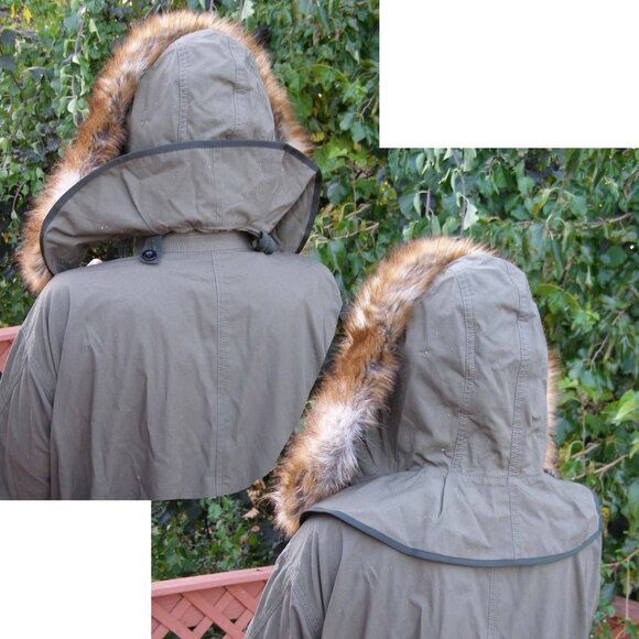 NEW! size L SACAI Green Embroidered Parka Coat - Picture 13 of 16